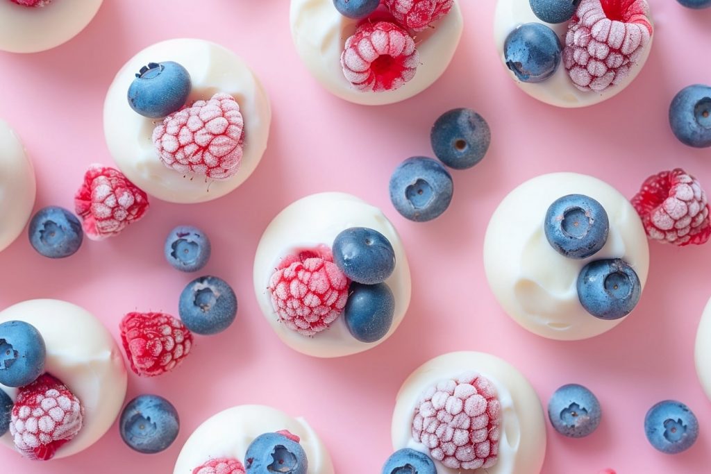 Joghurt Bites, gesunde Süßigkeit für Kinder