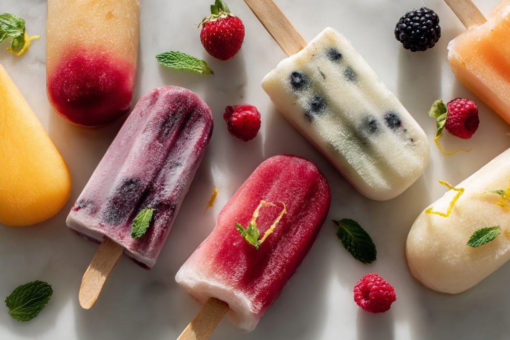 Fruchtiges und gesundes Eis für Kinder