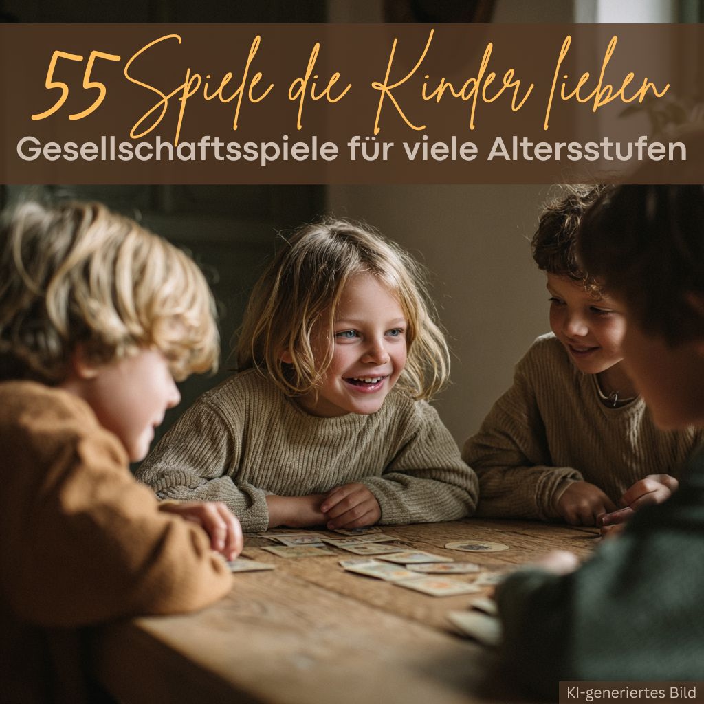Kinder die Gesellschaftsspiele spielen